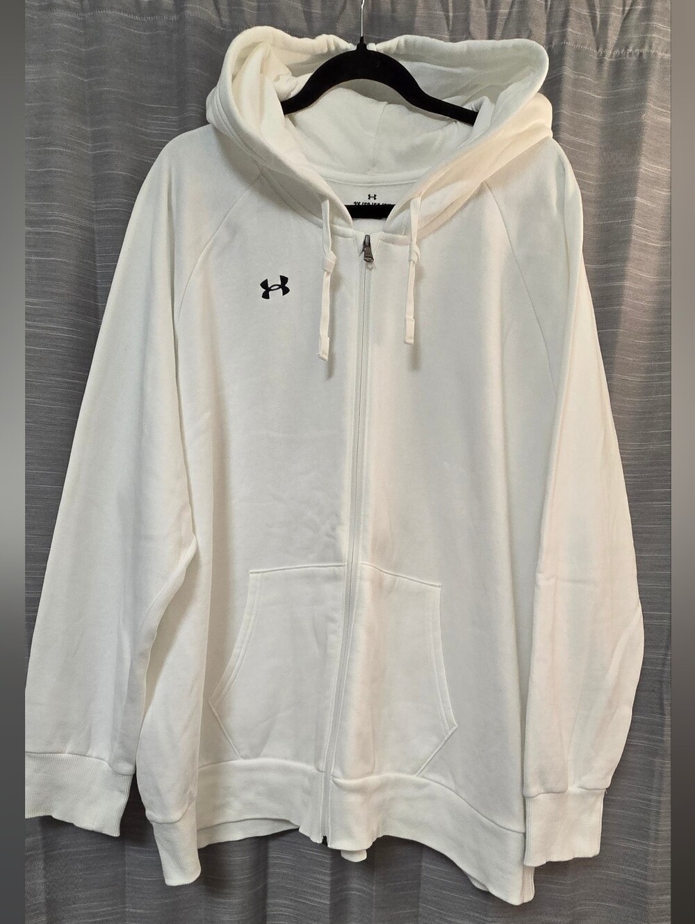 Under Armour White Full-Zip Hoodie